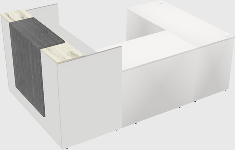 Comptoir d'accueil modulable