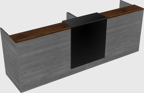 Shared u-shaped reception desks
