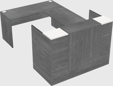 Comptoir d'accueil modulable