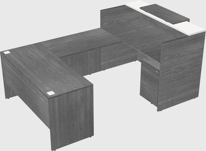 Comptoir d'accueil modulable