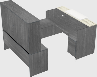 Comptoir d'accueil modulable