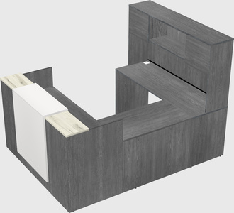 Comptoir d'accueil modulable
