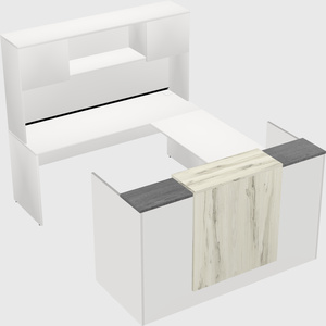 Comptoir d'accueil modulable