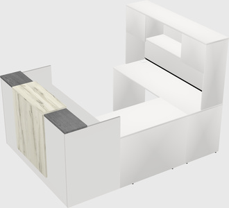 Comptoir d'accueil modulable