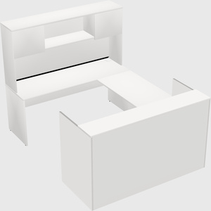 Comptoir d'accueil modulable