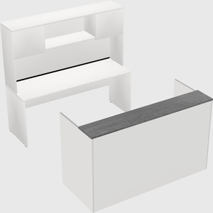 Comptoir d'accueil modulable
