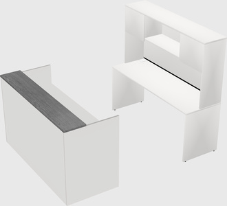 Comptoir d'accueil modulable