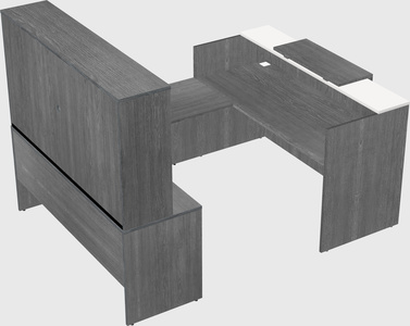 Comptoir d'accueil modulable