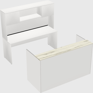 Comptoir d'accueil modulable