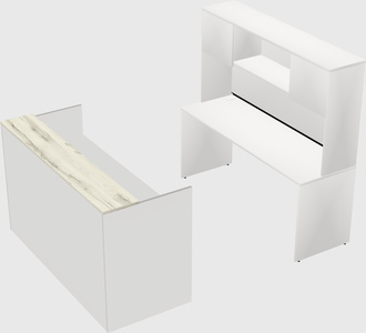 Comptoir d'accueil modulable