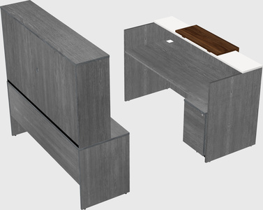 Comptoir d'accueil modulable