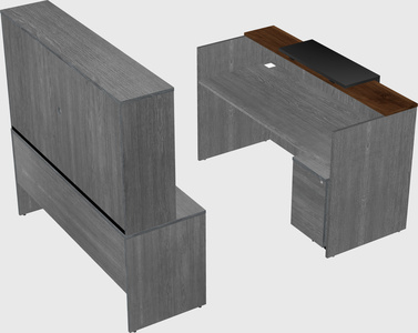 Comptoir d'accueil modulable