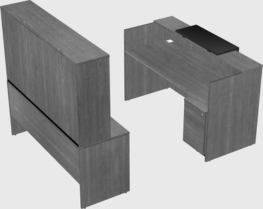 Comptoir d'accueil modulable