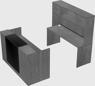 Comptoir d'accueil modulable