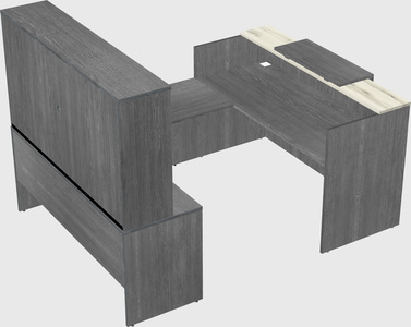 Comptoir d'accueil modulable