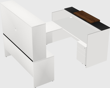 Comptoir d'accueil modulable