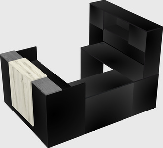 Comptoir d'accueil modulable
