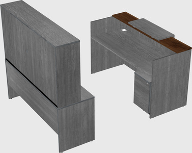 Comptoir d'accueil modulable