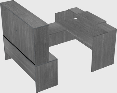 Comptoir d'accueil modulable