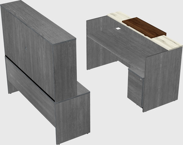 Comptoir d'accueil modulable