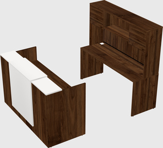 Comptoir d'accueil modulable