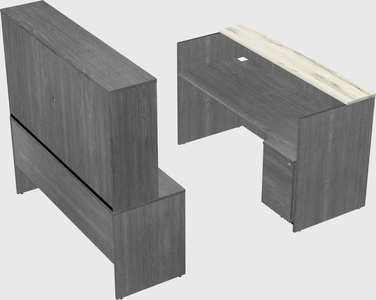 Comptoir d'accueil modulable