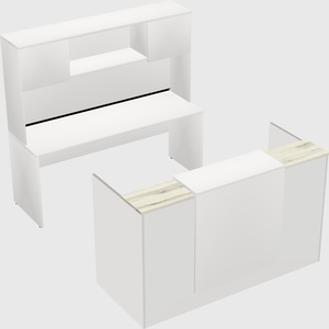 Comptoir d'accueil modulable