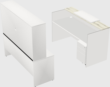Comptoir d'accueil modulable