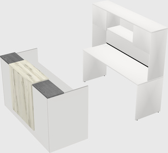 Comptoir d'accueil modulable