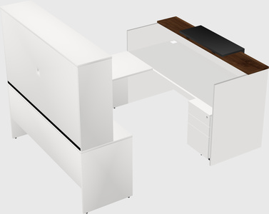Comptoir d'accueil modulable