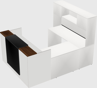 Comptoir d'accueil modulable