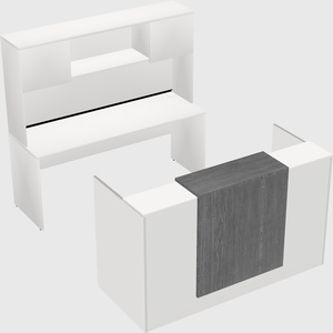 Comptoir d'accueil modulable