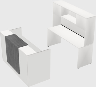 Comptoir d'accueil modulable
