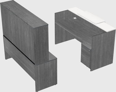 Comptoir d'accueil modulable