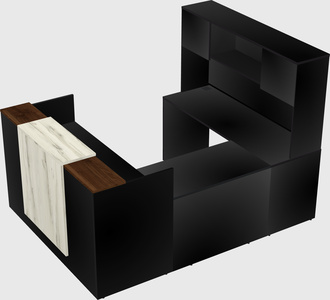Comptoir d'accueil modulable