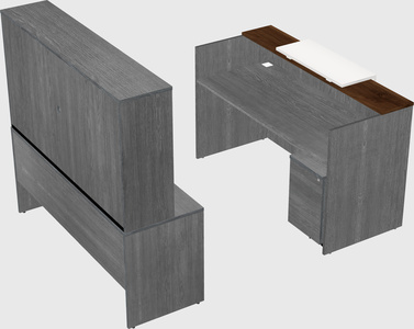 Comptoir d'accueil modulable