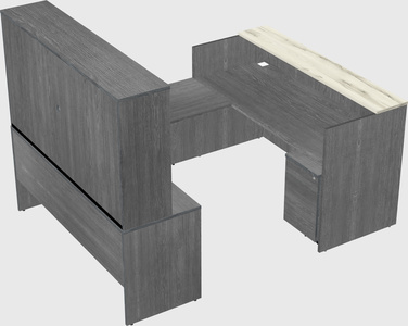 Comptoir d'accueil modulable