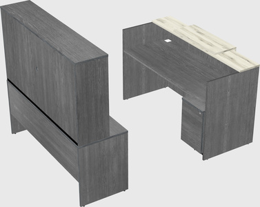 Comptoir d'accueil modulable