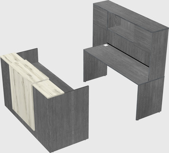 Comptoir d'accueil modulable