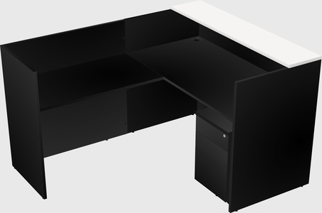 L-shaped modular reception