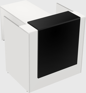 L-shaped modular reception