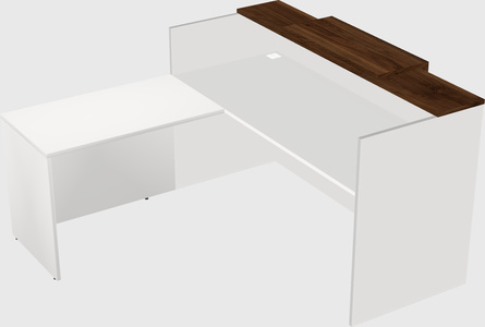 L-shaped modular reception