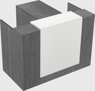 L-shaped modular reception