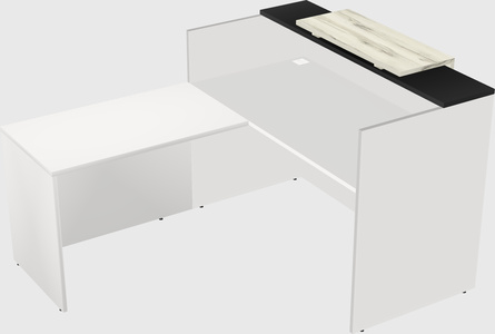 L-shaped modular reception