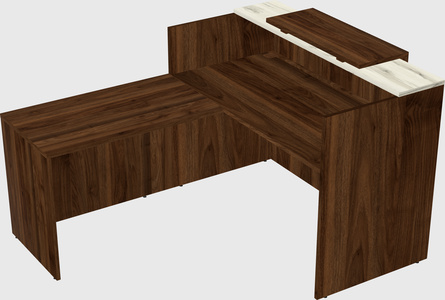 L-shaped modular reception