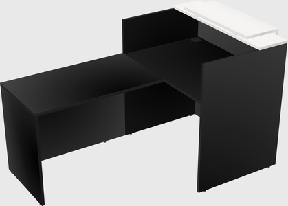 L-shaped modular reception