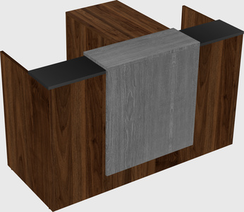 L-shaped modular reception