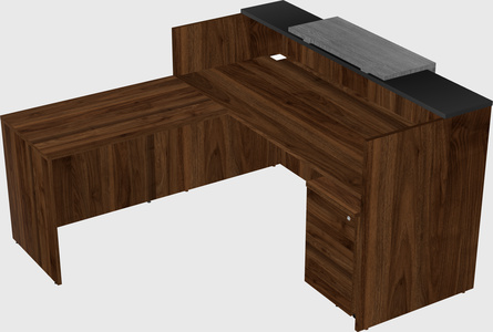 L-shaped modular reception