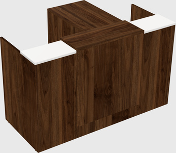 L-shaped modular reception
