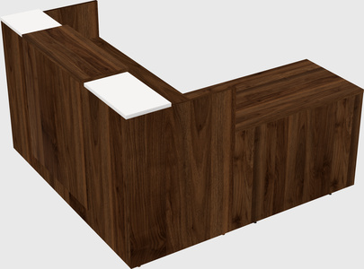 L-shaped modular reception